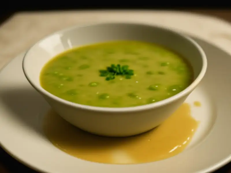 Zuppa di fagioli azzati in stile belga